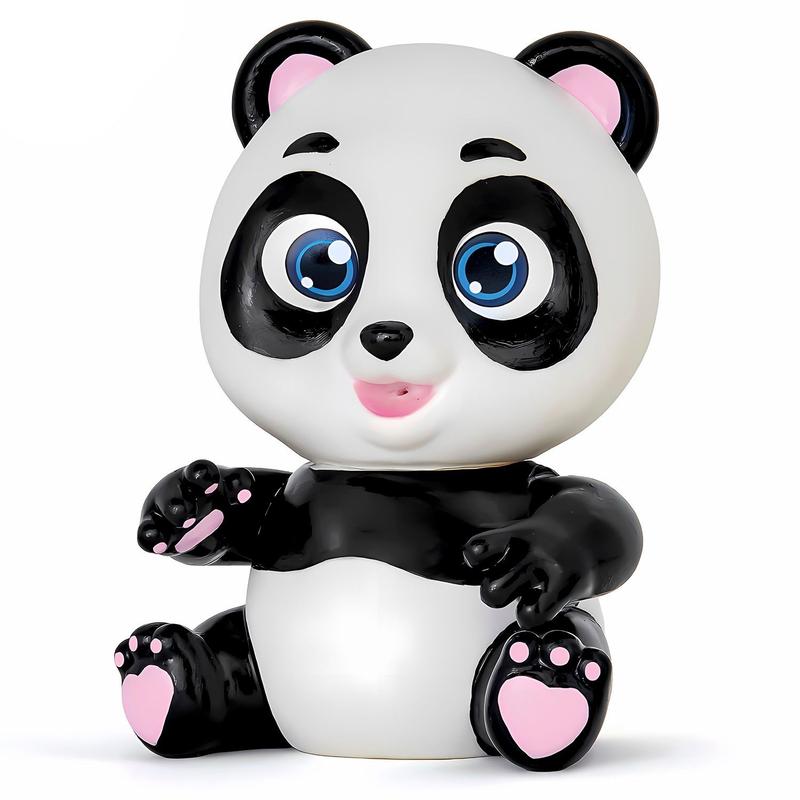 Boneco Panda Baby Que Mama E Chora Com Mamadeira Lencinho E Kit